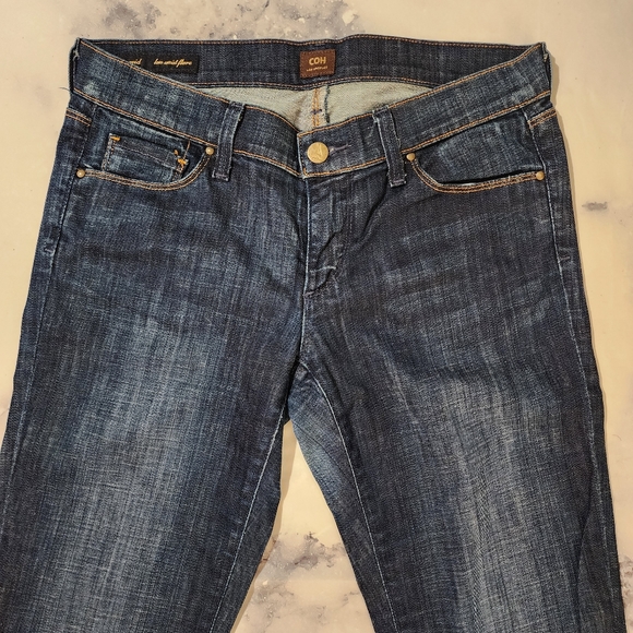 Vintage COH Ingrid Low Waist Flare Leg Jean Size 27 Rare Patchwork Pockets - Picture 7 of 16